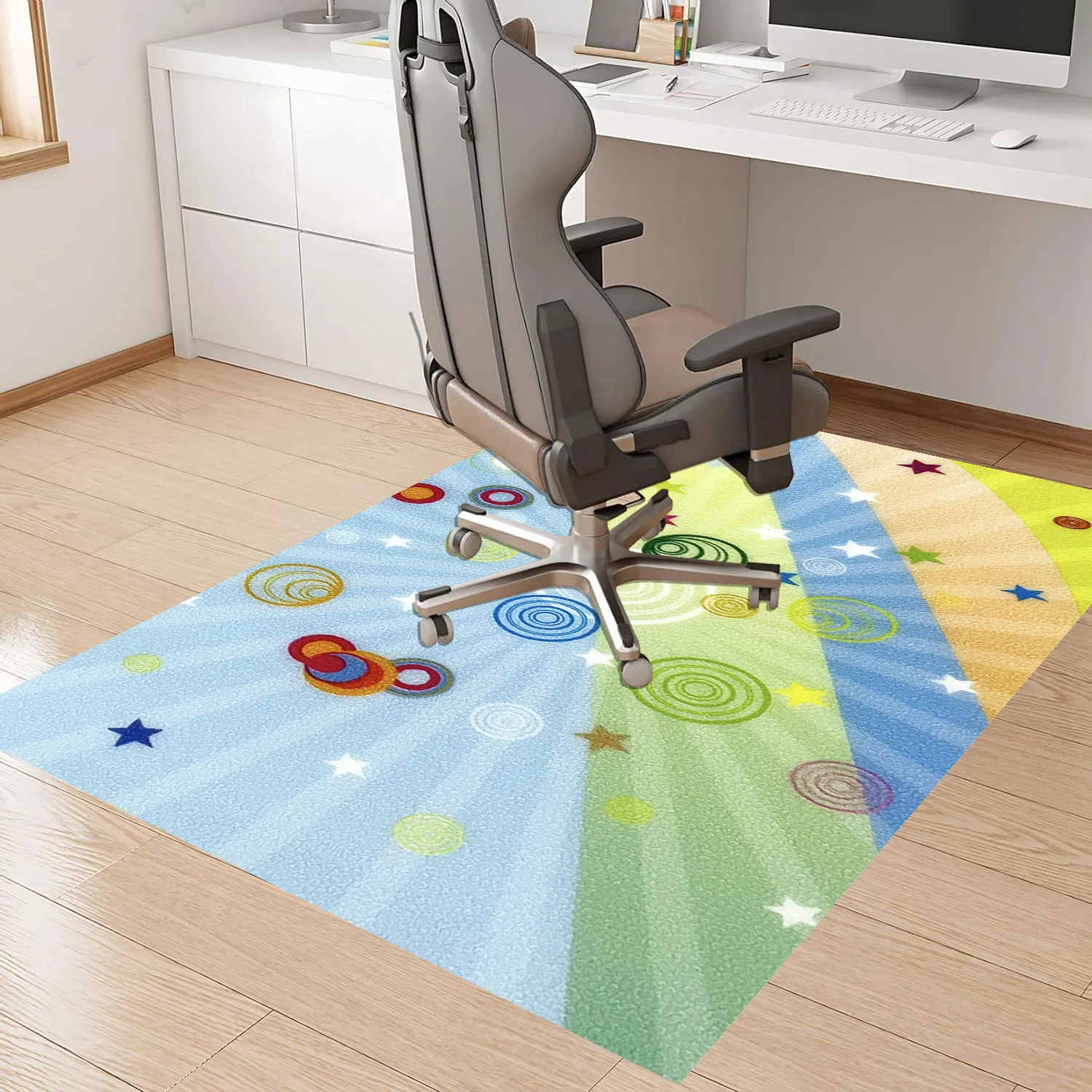 Gaming Chair Protective alfombra antidelisante para silla High Quality PVC 1 Piece Modern Machine MADE Floor Protector