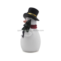 Noël bonhomme de neige Statue lumière érotique résine Sculpture pour la décoration de la maison et cadeaux Style mascotte