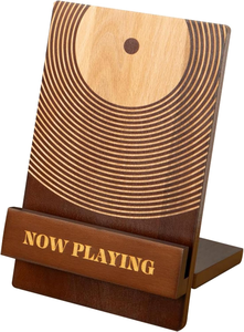 Support de stockage de CD en bois Support de <span class=keywords><strong>disque</strong></span> en bois élégant Conception durable et simple pour un support de stockage et un support d'affichage d'enregistrement élégant - Product Image 2