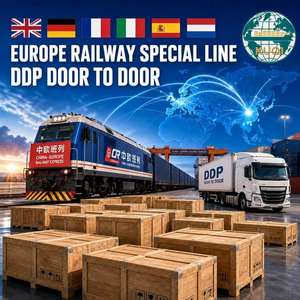 Ligne Ferroviaire Spéciale Europe DDP <span class=keywords><strong>Porte</strong></span>-à-<span class=keywords><strong>Porte</strong></span> Royaume-Uni Allemagne France Italie Espagne Pays-Bas Chine Agent Transitaire Express Ferroviaire - Product Image 1