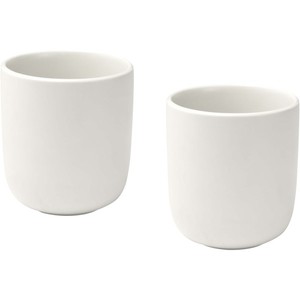 Set di 2 200ml Design classico maschio in ceramica gres latte tazze in legno lavastoviglie a microonde tazze di acqua eco-friendly - Product Image 1