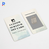 Jeu de cartes à gratter avec impression personnalisée et motif de couches à gratter personnalisées