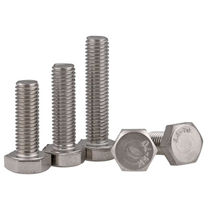 Vis à tête hexagonale en acier inoxydable Quan Zhuo M3 M4 M5 M6 M8 M10 M12, filetage complet, DIN933 A2-70 Grade A - Product Image 2
