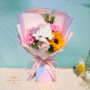 Ramo <span class=keywords><strong>de</strong></span> Rosas Artificiales <span class=keywords><strong>de</strong></span> Girasol, Regalo al por Mayor, Terminado, para Maestros y Maestras <span class=keywords><strong>de</strong></span> Primaria y <span class=keywords><strong>Secundaria</strong></span> - Product Image 5