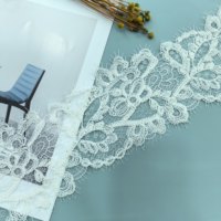 Nouvelle dentelle guipure en laine douce et moelleuse, soluble dans l'eau, pour vêtements, accessoires, chemises pour hommes et femmes, écharpes.