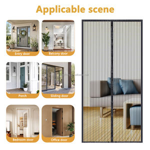 <span class=keywords><strong>Mosquitera</strong></span> Magnética Moderna de Poliéster de Marco Completo 2026 <span class=keywords><strong>con</strong></span> Agujeros de Malla Pequeños para Ventilación, Puerta <span class=keywords><strong>con</strong></span> Pantalla para Dormitorio/Baño, Fácil Instalación - Product Image 4