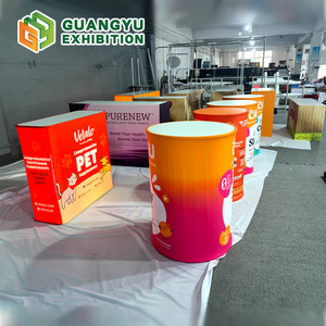 Table d'affichage <span class=keywords><strong>de</strong></span> salon commercial Comptoir pop-up rectangulaire Comptoir <span class=keywords><strong>de</strong></span> salon professionnel pliable Table <span class=keywords><strong>de</strong></span> stand pop-up avec lumière LED - Product Image 1