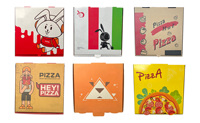 Boîtes à pizza en papier ultra-résistantes, pliables rapidement, durables, pour emporter, personnalisées, fabricant de boîtes à pizza