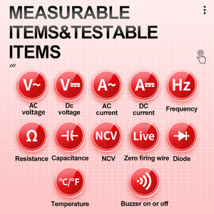5.0" Colorful Full Touchscreen Displaying Auto-ranging 6000 Counts Smart Multi Tester Rechargeable - Product Image 2