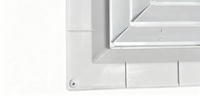 Grille de ventilation murale moderne réglable en aluminium et plastique pour système CVC extérieur, salon et sous-sol