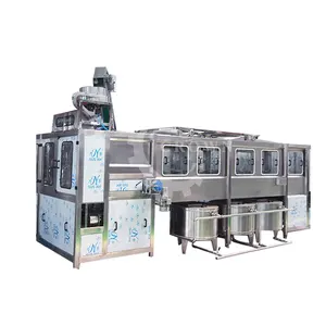 Full Automatic 5Gallon mineral Water Production Line 19 20 Ltr Liter Bucket Barrel Bottle 5 Gallon Water Filling Machine