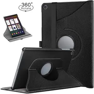 Funda de cuero PU de cuerpo completo para tableta Samsung Galaxy Tab A7 Lite T220 T225, cubierta de soporte ajustable giratoria de 360 grados