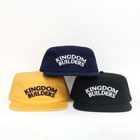Casquette unisexe en coton de haute qualité avec logo brodé, style rétro, à dessus plat, non structurée, réglable, pour hommes, style hip-hop.