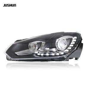 Ensemble de phares Jushun pour Volkswagen Golf 6 R20, feux de jour à LED, clignotants, 12V - Product Image 2