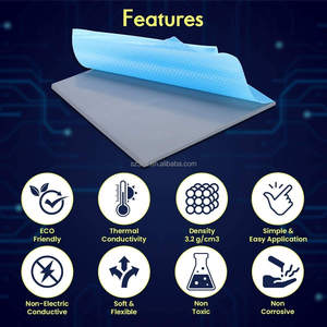 Almohadilla Térmica de Silicona No Conductora de 12.8 W/mK / 14.8 W/M.K, 85x45x0.5mm, Resistente al Calor, 3080 3090, <span class=keywords><strong>Gel</strong></span> Conductor <span class=keywords><strong>Odyssey</strong></span> de 1.5mm - Product Image 2