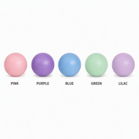 Ballon d'exercice Qiqiang personnalisé en PVC de 25 cm (9 pouces) pour yoga et Pilates avec fonction de massage, entraînement du tronc, pompe incluse, pour femme