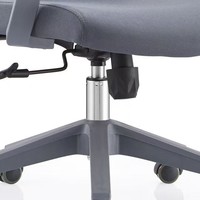 Chaise de bureau ergonomique JOHOOFURNITURE, cadre gris, vente en gros, Sedia Da Ufficio pour bureau à domicile, coussin épais confortable