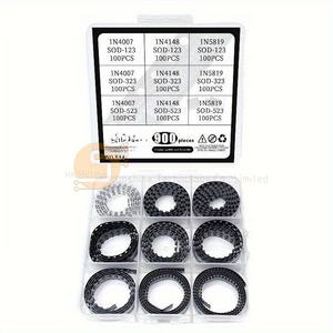 Kit de diodes SMD 9Value 0805 <span class=keywords><strong>SOD123</strong></span> SOD323 1206 1N5819 1N4007 <span class=keywords><strong>1N4148</strong></span> pour la réparation électronique - Product Image 2