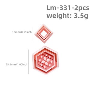 Mềm Gốm Bông Tai <span class=keywords><strong>Polymer</strong></span> Đất Sét Khuôn Không Thường Xuyên Hình Dạng Hình Học/Hoa Sen Đất Sét Cắt Tự Làm Đồ Trang Sức Mặt Dây Chuyền Đồ Gốm Công Cụ - Product Image 6