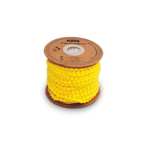 Nastro Ilan Pom Pom 1 cm x 20 yd giallo per decorazioni artigianali - Product Image 1