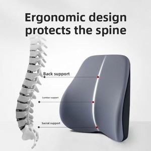 Almohada para reposacabezas de coche, cojín para respaldo de automóvil, almohadilla de soporte lumbar de espuma viscoelástica de alta gama para asiento de coche, estilo empresarial, juego de 2 - Product Image 3