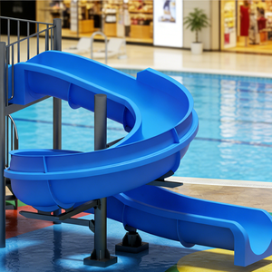 <span class=keywords><strong>Toboggan</strong></span> aquatique en fibre de verre en spirale pour enfants, pour hôtels commerciaux, complexes hôteliers, aires de jeux et piscines - Product Image 1