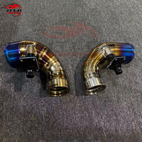 JTLD Tube d'admission de moteur en alliage de titane pour BMW F90 M5 M8 S63 4.4L V8 Turbo Upgrade Replacement OEM