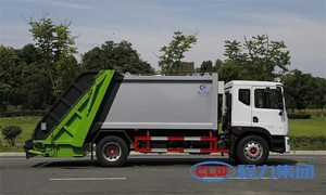 Camión de Recolección y Reciclaje de Basura Comprimida Tipo Exportación, Adecuado para la Gestión de Residuos Alimentarios, Equipado con Motor Diésel - Product Image 6
