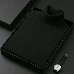 <span class=keywords><strong>Jersey</strong></span> de <span class=keywords><strong>cuello</strong></span> <span class=keywords><strong>alto</strong></span> de Cachemira liso Casual de manga larga en blanco suéter de moda para <span class=keywords><strong>hombre</strong></span> traje - Product Image 5