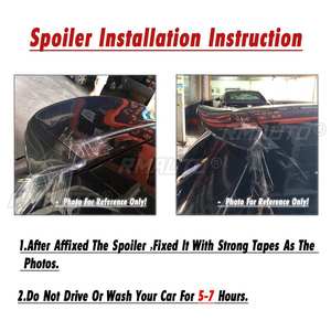 สปอยเลอร์หลังทรง M4 สีดำ/ลายคาร์บอนไฟเบอร์ สำหรับรถยนต์ BMW E90 ซีรีส์ 3 แบบ 4 ประตู ปี 2006-2011 และ M3 ซีดาน ปี 2008-2012 - Product Image 4