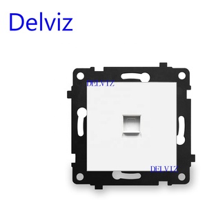 Pannello in vetro bianco Delviz, presa di ricarica rapida USB C, presa elettrica doppia presa EU, interruttore per applique da parete fai da te presa a muro <span class=keywords><strong>Schuko</strong></span> - Product Image 5