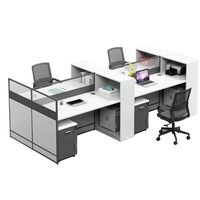 Nouveau Système de Postes de Travail Commerciaux de Haute Qualité au Design Moderne pour Mobilier de Bureau d'Entreprise – Ensemble de Tables à Cloisons