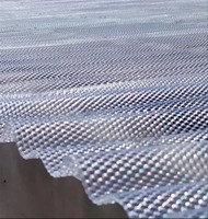 Panneau en polycarbonate ondulé gaufré diamant de 2 mm, feuille de plastique transparente, accessoires de vis, feuille de polycarbonate