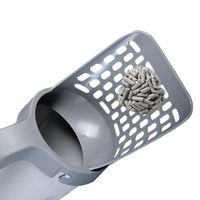 Accessoires de nettoyage pour animaux de compagnie : pelle à litière intégrée portable pour chat et chien