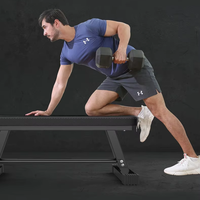 Banc d'haltères multifonctionnel Banc de musculation plat Banc de musculation Équipement d'exercice de fitness