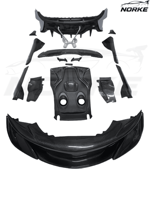 Nouveau kit de conversion de pare-chocs avant/arrière en fibre de carbone pour coupé 540C/570S/600LT, noir carbone, installation par clip, garantie 1 an