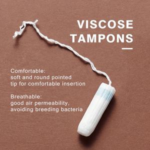 <span class=keywords><strong>Tampones</strong></span> aplicadores de algodón orgánico 100%, productos de higiene a granel de plástico superabsorbente, suministro directo de fábrica - Product Image 4