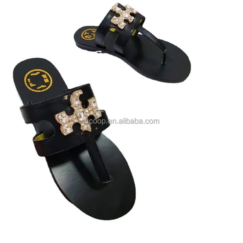 luxury dress shoes summer beach sandals flat sandals for women and ladies slides slippers flip flops