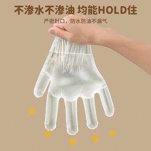 Pintu Disposable Food Grade Thickened PE Gloves L Size 200 Pcs For Kitchen Catering Takeaway - Product Image 3