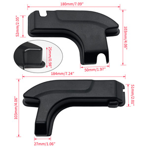 Jeep Wrangler JL Rear <b>Window</b> Cable <b>Cover</b> Black ABS Trim For 2018-2024 Model Modification Parts - Product Image 2