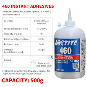 Adhésif instantané à séchage rapide L-octite 460 500g, fabriqué en Chine, pour le collage du placage de bois, des tissus et des plastiques - Product Image 2