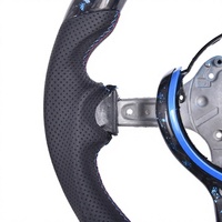Volant en fibre de carbone forgée avec LED pour BMW F30 F32 F10 F20 F07 F01 E46 E60 E90 M3 M4 M5 M6