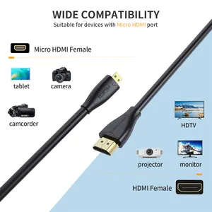 Audio Cable CableCreation 4K Micro HDMI To HDMI Cable Adapter 4K 60Hz MHL Cable For Mobile To TV