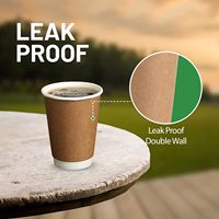 Custom Print 16 oz 12oz 8oz Biodegradable Double Wall Single Wall Disposable Coffee Paper Cup for Hot Drink