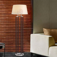 Lampe sur pied LED rétro personnalisable avec base E27, modèle design, style postmoderne en cuir créatif pour hôtel et salon