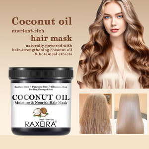 Fabricant de produits capillaires OEM/ODM, masque capillaire à l'huile de coco, crème lissante, réparation en profondeur des cheveux abîmés, pour hommes et femmes, utilisation quotidienne, masque capillaire - Product Image 3