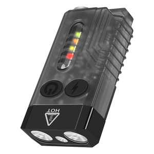 Mini <span class=keywords><strong>linterna</strong></span> LED <span class=keywords><strong>Boruit</strong></span> V10, recién llegado, luz UV recargable con memoria y funciones magnéticas, llavero de alarma con pitido - Product Image 3