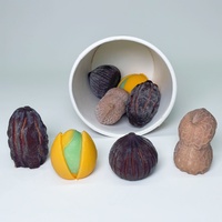 Hicey Mini Nut Ice Cream, les plus délicieuses glaces aux noix, 4 saveurs, chocolat au lait croustillant, glace dure aux noix 3D