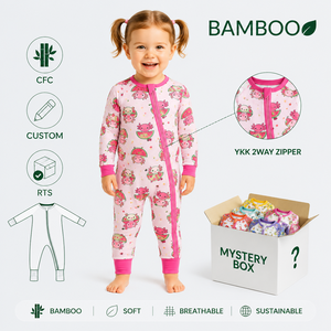 Última Promoção: Conjunto Casual Infantil de Pijama de Bambu com Manga Curta e Calça Estampada Jeans – Presente para Bebê - Product Image 6