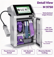 Imprimante jet d'encre M9750 NewCIJ, machine de codage de date industrielle pour le marquage des flacons pharmaceutiques